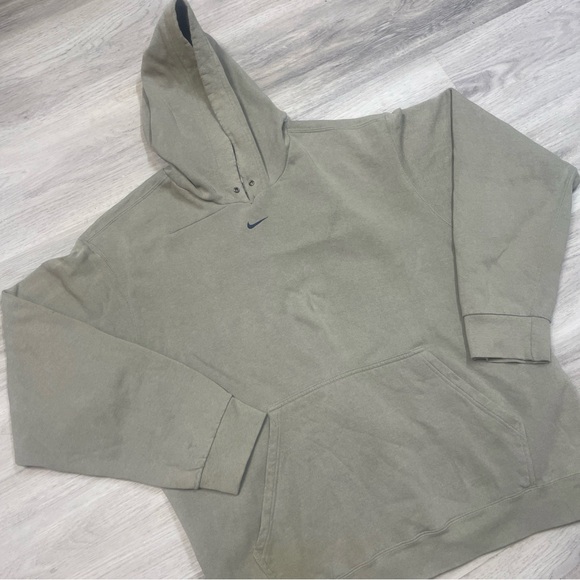 Nike Other - Vintage 90’s Nike center Swoosh RARE Sage Green colour way Pullover hoodie sz L
